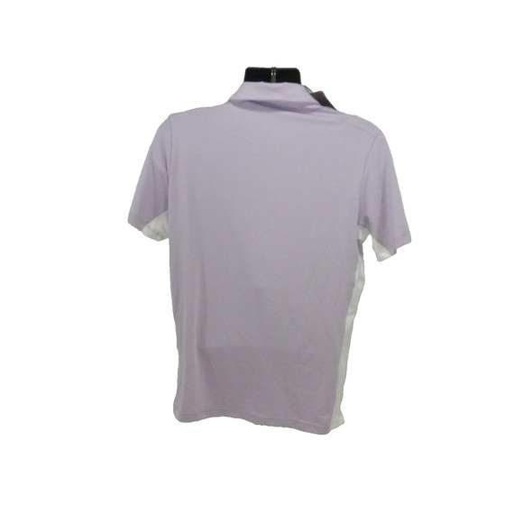 Short Par 4 Polo Shirt Mens M Soft Violet Whitfield Golf Performance Quick Dry - Picture 7 of 15
